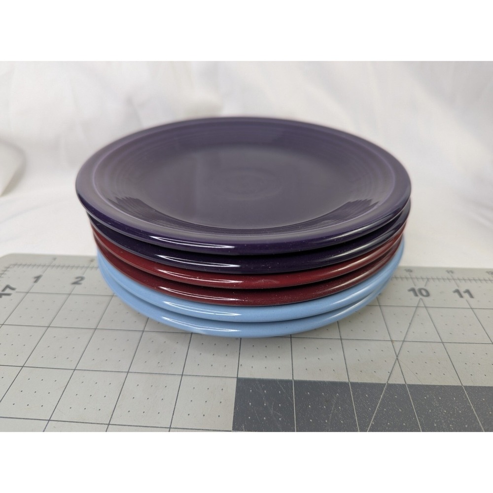 Fiesta Homer Laughlin Salad Plates 7.25 Inch Lot of 6